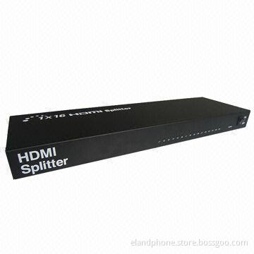 HDMI 1 x 16 Splitter, Supports 3-D, Distributes 1 HDMI Source to 16 HDMI Displays